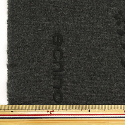 [Quantity starting from 5] Fabric "echino ViyellaBrushed Embroidered Botanical Charcoal Gray x Black EKX-98080-80D" KOKKA