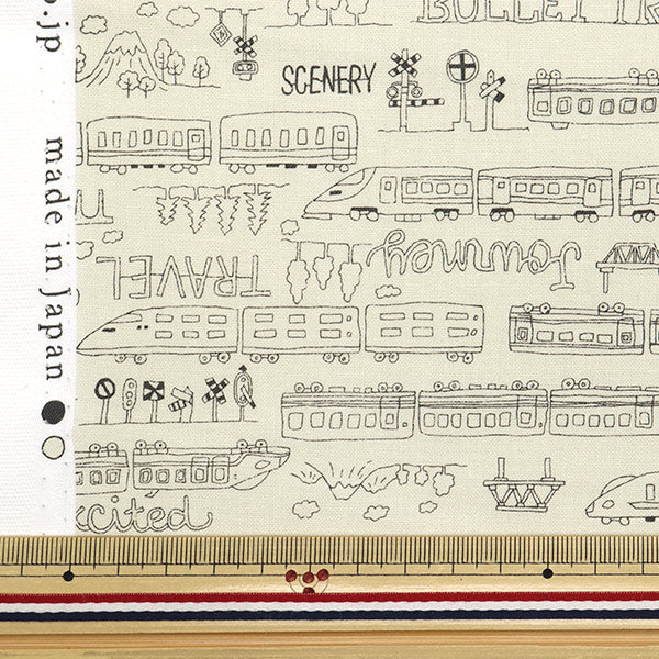 [Quantity starting from 5] Fabric 『Sheeting Monotone School Kinari YKA-29010-3A" KOKKA
