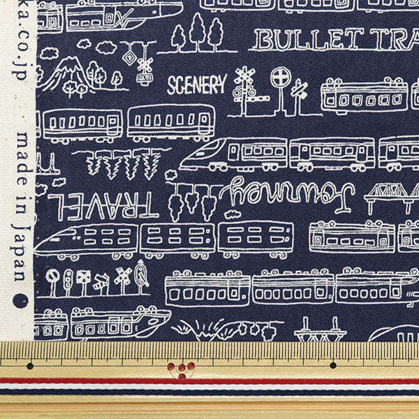 [Quantity starting from 5] Fabric 『Sheeting Monotone School Navy YKA-29010-3D" KOKKA