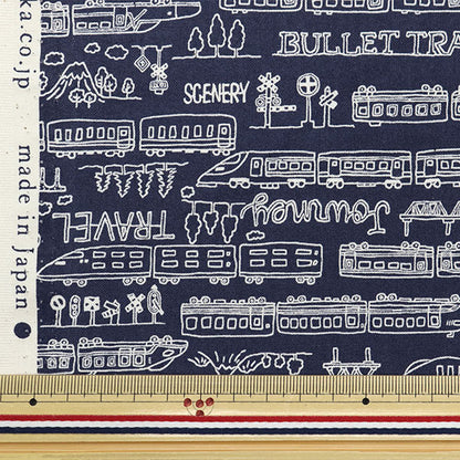 [Quantity starting from 5] Fabric 『Sheeting Monotone School Navy YKA-29010-3D" KOKKA