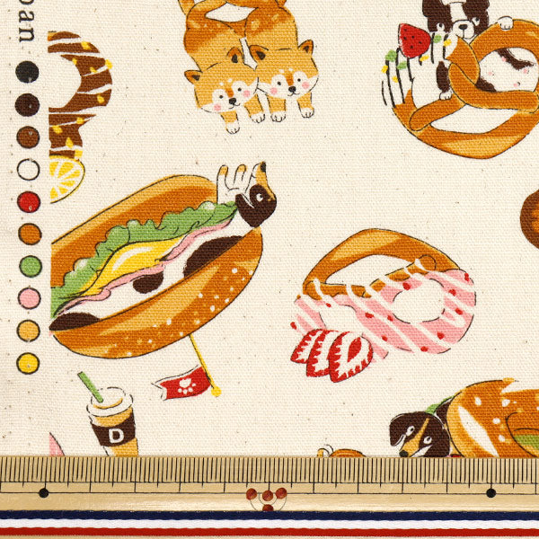 [Quantity starting from 5] Fabric 『Oxford Inutzel Kinari YGA-81060-1A" KOKKA