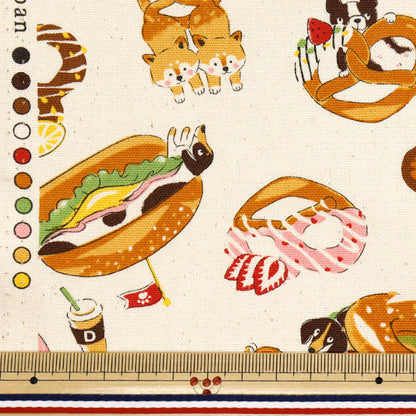 [Quantity starting from 5] Fabric 『Oxford Inutzel Kinari YGA-81060-1A" KOKKA