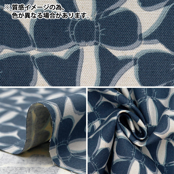 [Quantity starting from 5] Fabric 『Oxford Linnea Ribbon Black x Pink YKA-3100-1D" KOKKA