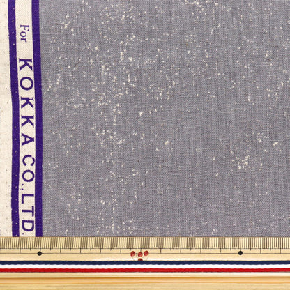 [Quantity starting from 5] Fabric "echino Cloud flower cotton linen canvas kinari x black EKX-98120-20B" KOKKA