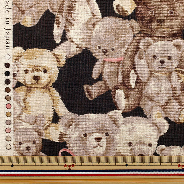 [Quantity starting from 5] Fabric "Cotton Linen Canvas" GobelinTile print YGA-86010-1E" KOKKA