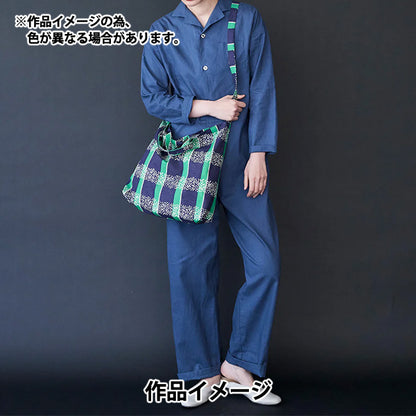[数量从5开始] 织物 "echino棉布亚麻板材织物 绿色EKX-98130-32D" KOKKA