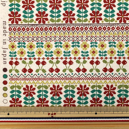 [Quantity starting from 5] Fabric "Cotton Linen Canvas Kiite Aka YKA-36120-1A" KOKKA