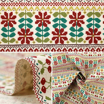 [Quantity starting from 5] Fabric "Cotton Linen Canvas Kiite Aka YKA-36120-1A" KOKKA