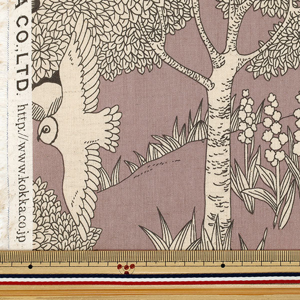 [Quantity starting from 5] Fabric "marble SUD cotton and linenSheeting forest pink EGX-8502-3B" KOKKA