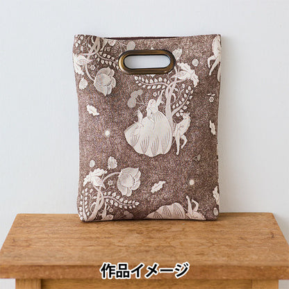 [数量从5开始] 织物 “棉花和亚麻”板材织物 Sanae Sugimoto Midnight Dream Dark Brown EGX-9230-3B" KOKKA