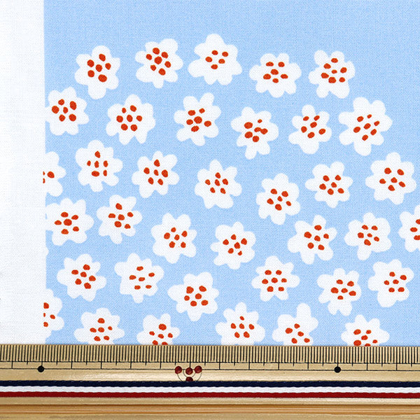 [Quantity starting from 5] Fabric "Marimekko Puketti Japan Limited Color Light Blue 050628-511"