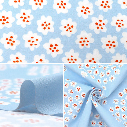 [Quantity starting from 5] Fabric "Marimekko Puketti Japan Limited Color Light Blue 050628-511"