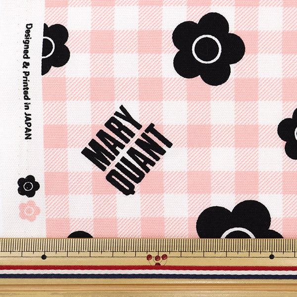 [From quantity 5] Fabric "Mary Quant Oxford Check pink AP1030S-1B"