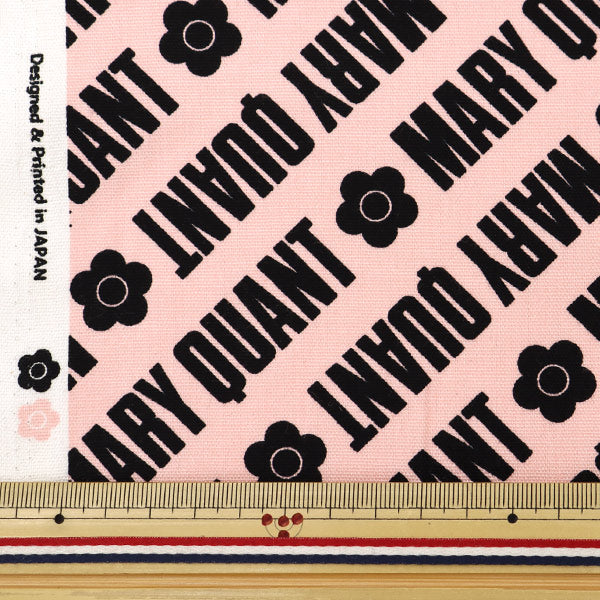 [From quantity 5] Fabric "Mary Quant Oxford Logo Pink AP1030S-2C"
