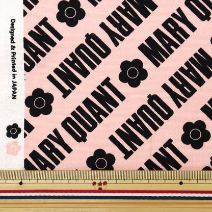[From quantity 5] Fabric "Mary Quant Oxford Logo Pink AP1030S-2C"