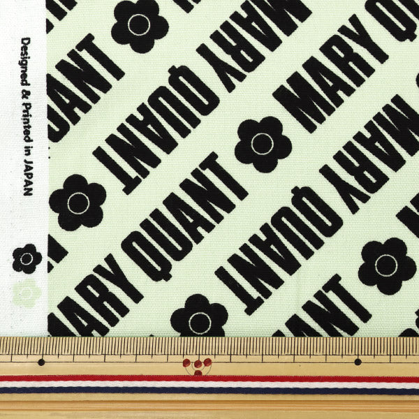 [From quantity 5] Fabric "Mary Quant Oxford Logo mint AP1030S-2D"