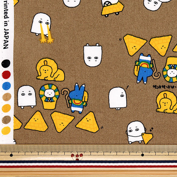 [Quantity starting from 5] Fabric 『Sheeting Little Mystery Egypt Brown AP52104-2E"