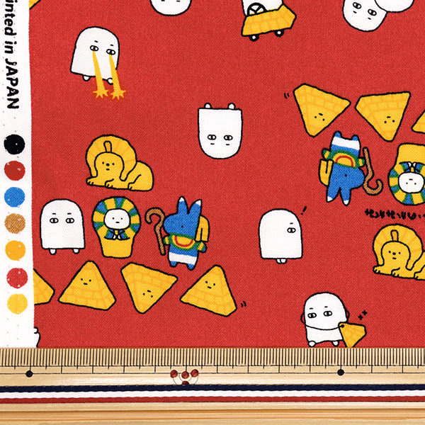 [Quantity starting from 5] Fabric 『Sheeting Little Mystery Egypt Red AP52104-2D"