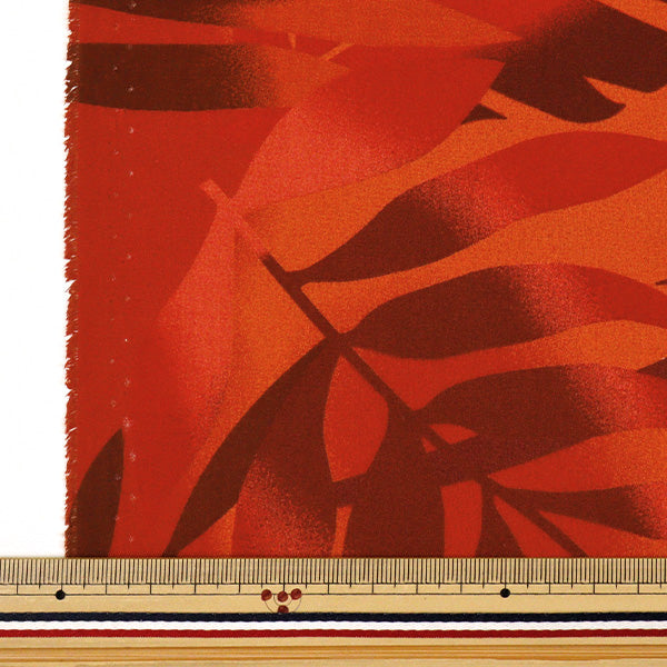 [Quantity starting from 5] Fabric "Mauna Loa TC Hawaiian Print Gradient Red YFOP0337"
