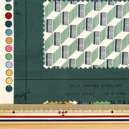 [Quantity starting from 5] Fabric "Sharting Sample Book Green 825901-D" YUWA Ariwa Shoten
