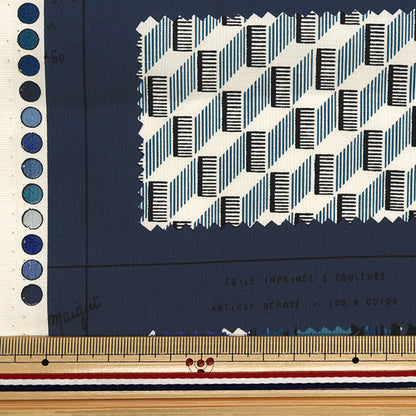 [Quantity starting from 5] Fabric "Sharting Sample Book Navy 825901-E" YUWA Ariwa Shoten