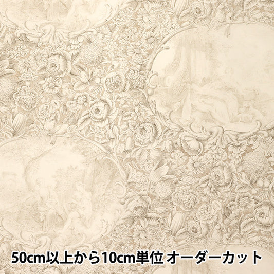 [Quantity starting from 5] Fabric "Sharting Classic Print Toilet Joui Style Off x Beige 819589-D" YUWA Ariwa Shoten