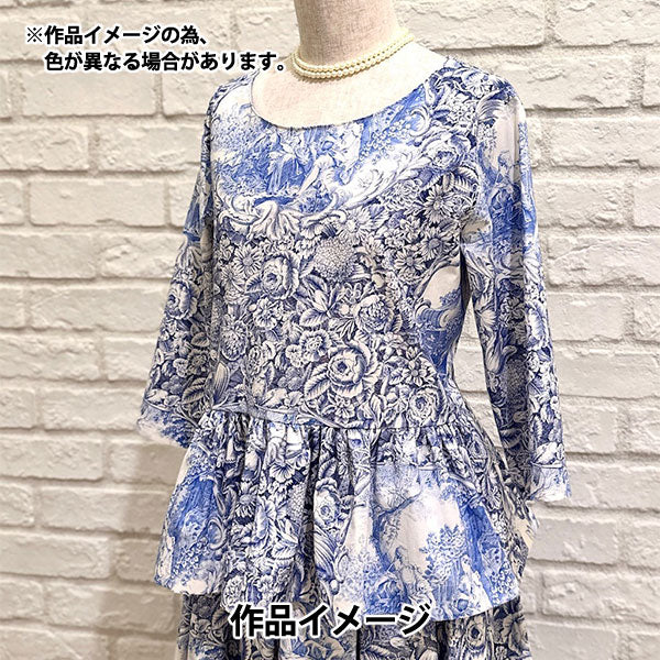 [Quantity starting from 5] Fabric "Sharting Classic Print Toilet Joui Style Kinari x Black 819589-G" YUWA Ariwa Shoten