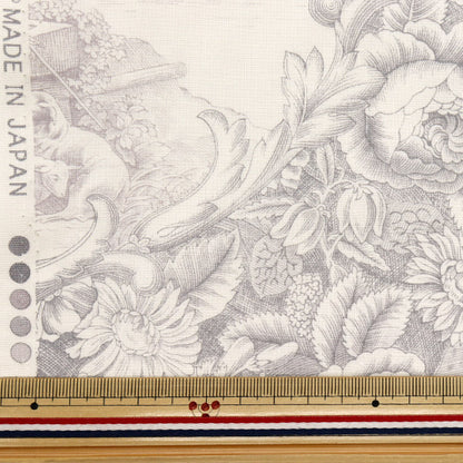 [Quantity starting from 5] Fabric "Sharting Classic Print Toilet Joui Style Light Gray 819589-M" YUWA Ariwa Shoten