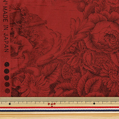 [Quantity starting from 5] Fabric "Sharting Classic Print Toilet Joui Style Red 819589-N" YUWA Ariwa Shoten