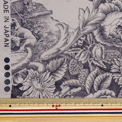 [Quantity starting from 5] Fabric "Sharting Classic Print Toilet Joui Style Grey 819589-P" YUWA Ariwa Shoten