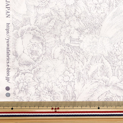 [Quantity starting from 5] Fabric "Sharting Classic Print Toilet Joui Style Floral Pattern Light Gray 829003-I" YUWA Ariwa Shoten