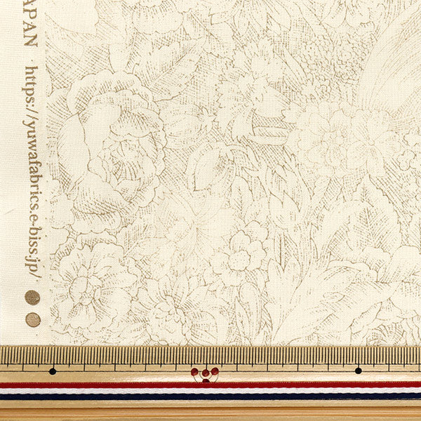 [Quantity starting from 5] Fabric "Sharting Classic Print Toilet Joui Floral Pattern Beige 829003-L" YUWA Ariwa Shoten
