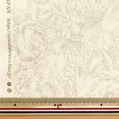 [Quantity starting from 5] Fabric "Sharting Classic Print Toilet Joui Floral Pattern Beige 829003-L" YUWA Ariwa Shoten