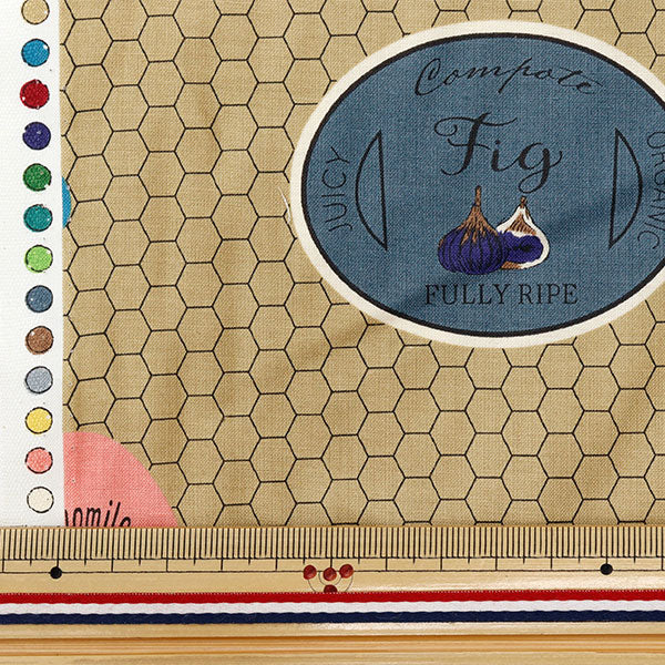 [Quantity starting from 5] Fabric "Koseki Suzuko Sharting Bikabikachint Processing Dood Labels Sand SZ829924-D" YUWA Ariwa Shoten
