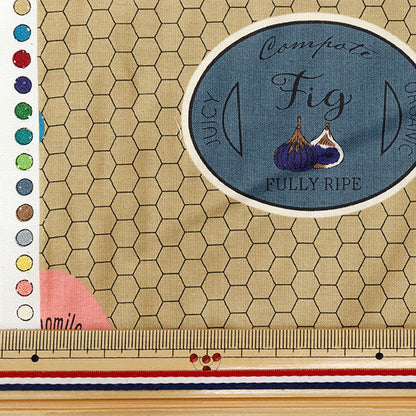 [Quantity starting from 5] Fabric "Koseki Suzuko Sharting Bikabikachint Processing Dood Labels Sand SZ829924-D" YUWA Ariwa Shoten