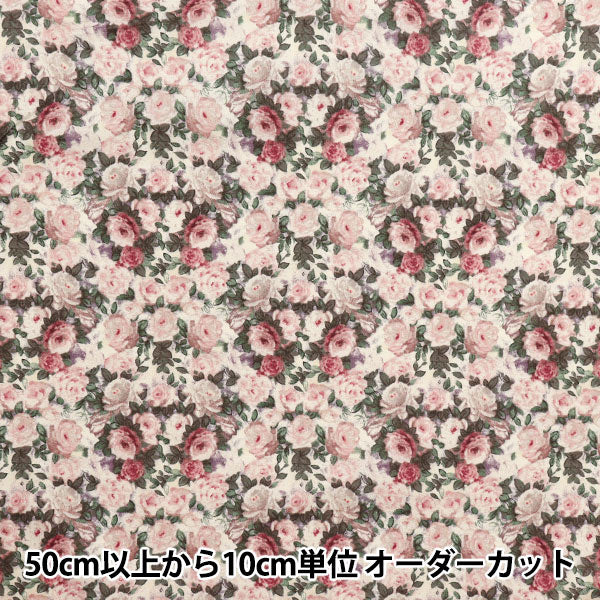 [数量从5开始] 织物 “ Sharting Secret Rose Garden Retro Pink 824887-E" Yuwa Ariwa射击