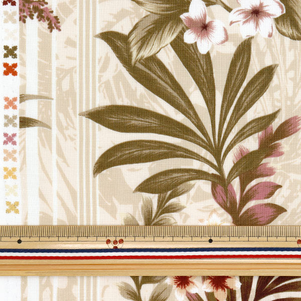 [数量从5开始] 织物“ Sharting Island Style Cathy Mum Popoe Beige 02541-4BE"