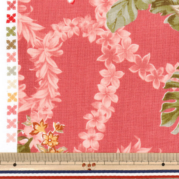 [数量从5开始] 织物“ Sharting Island Style Cathy Mum Napua Pink 02542-1pi"