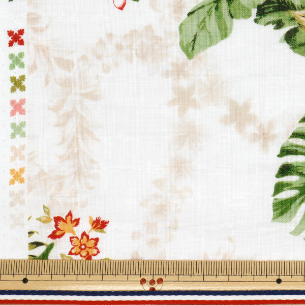 [数量从5开始] 织物“ Sharting Island Style Cathy Mum Napua米色02542-4WH"