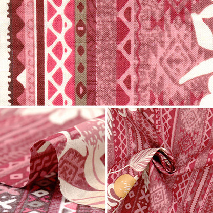 [数量从5开始] 织物“ Sharting Island Style Kathy Mum Wolul Pink 02544-1PI"
