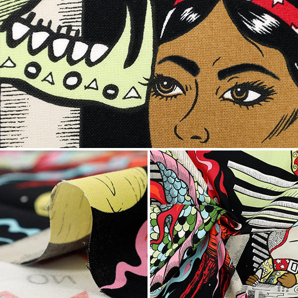 [Quantity starting from 5] Fabric "USA cotton Sheeting ALEXANDER HENRY creature feature! 8909-A"