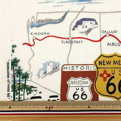 [Quantity starting from 5] Fabric "USA cotton Sheeting ALEXANDER HENRY memories of route 66 9056-AR"