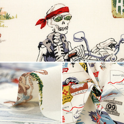 [Quantity starting from 5] Fabric "USA cotton Sheeting ALEXANDER HENRY memories of route 66 9056-AR"