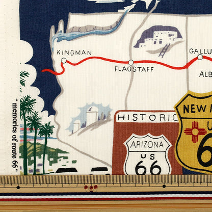 [Quantity starting from 5] Fabric "USA cotton Sheeting ALEXANDER HENRY memories of route 66 9056-D"