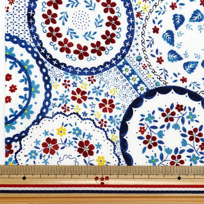 [From quantity 5] Fabric "Nova Sheeting Polish Potaly Multi NOX-POPO-MUL" KOKKA 【Yuzawayaoriginal】