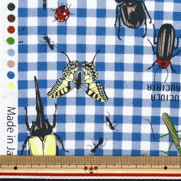 [Quantity starting from 5] Fabric 『Oxford Colorful Canvas Forest Heroes Blue COCAN-HERO-BL" KOKKA