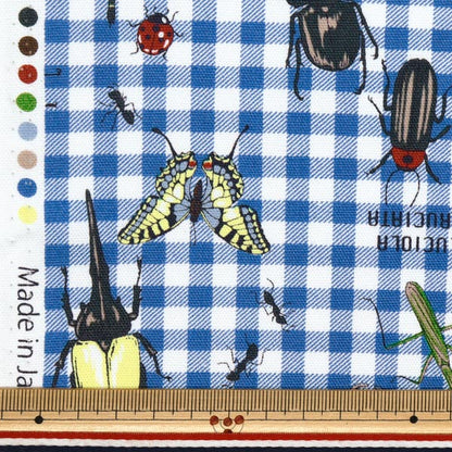 [Quantity starting from 5] Fabric 『Oxford Colorful Canvas Forest Heroes Blue COCAN-HERO-BL" KOKKA