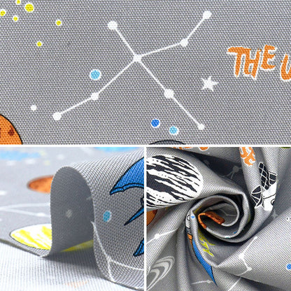 [Quantity starting from 5] Fabric 『Oxford Colorful Canvas Galaxy Grey COCAN-GALA-GY" KOKKA
