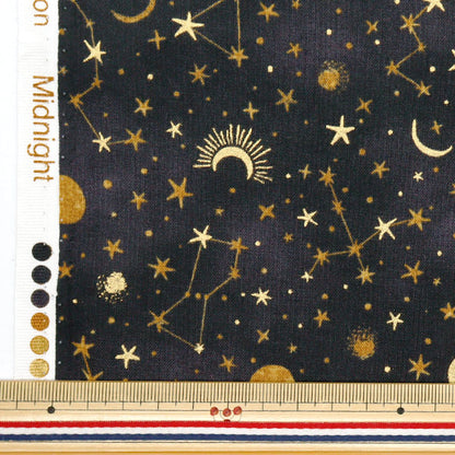 [Quantity starting from 5] Fabric "NOVA Sheeting Midnight Black NSE-MID-BK" KOKKA 【Yuzawayaoriginal】