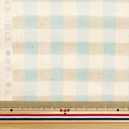 [Quantity starting from 5] Fabric "Colorful Canvas" Sheeting Watercolor Block Check Blue COCAN-WBC-BL" KOKKA